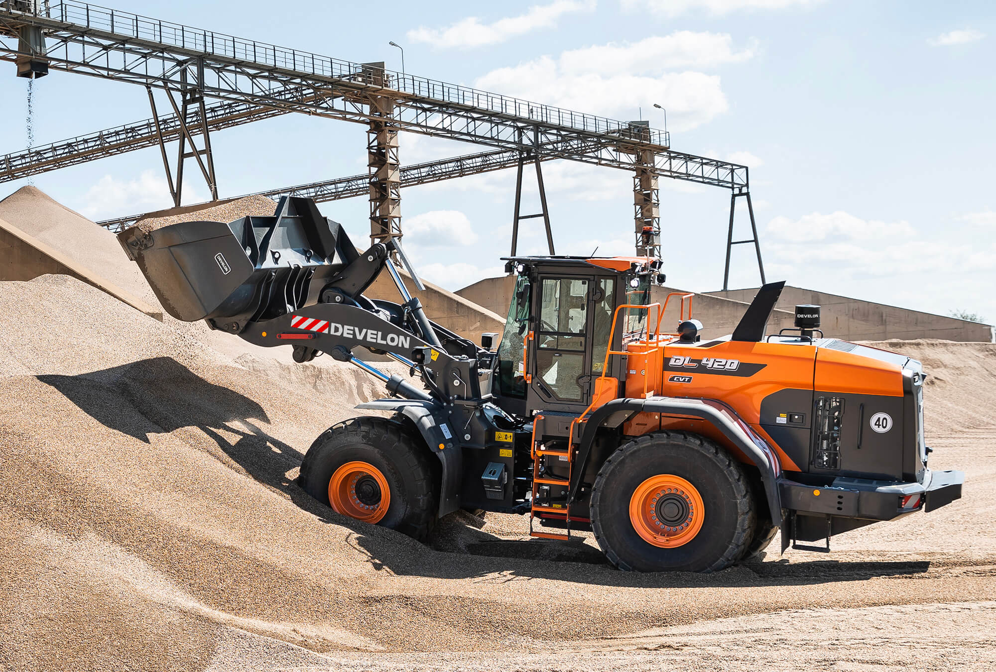 DEVELON ha raccolto molti consensi con la sua DL420 CVT-7