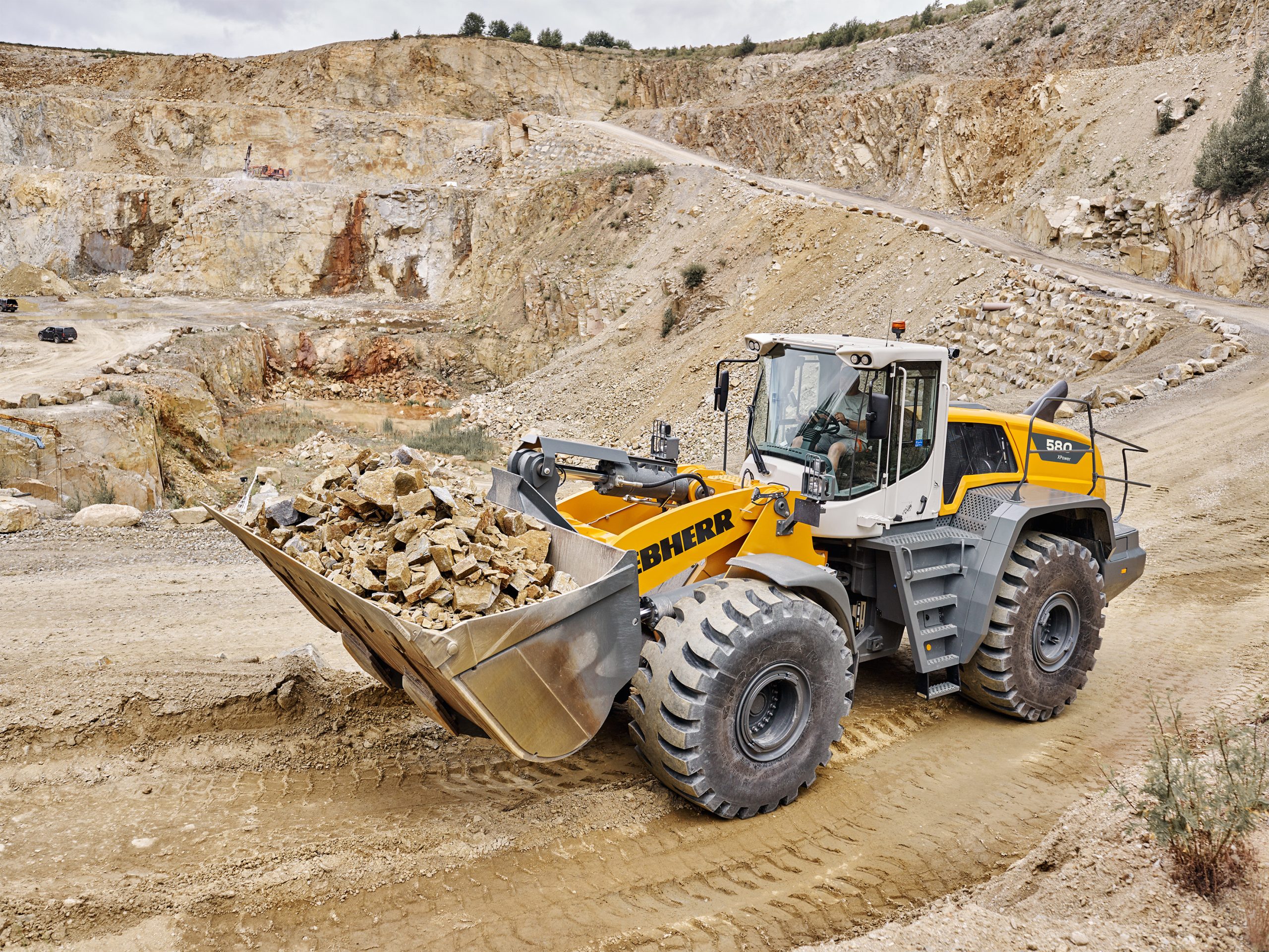 A steinexpo 2026, Liebherr presenterà una pala gommata L 580 XPower sia in una dimostrazione dal vivo quotidiana sia presso il proprio stand espositivo.