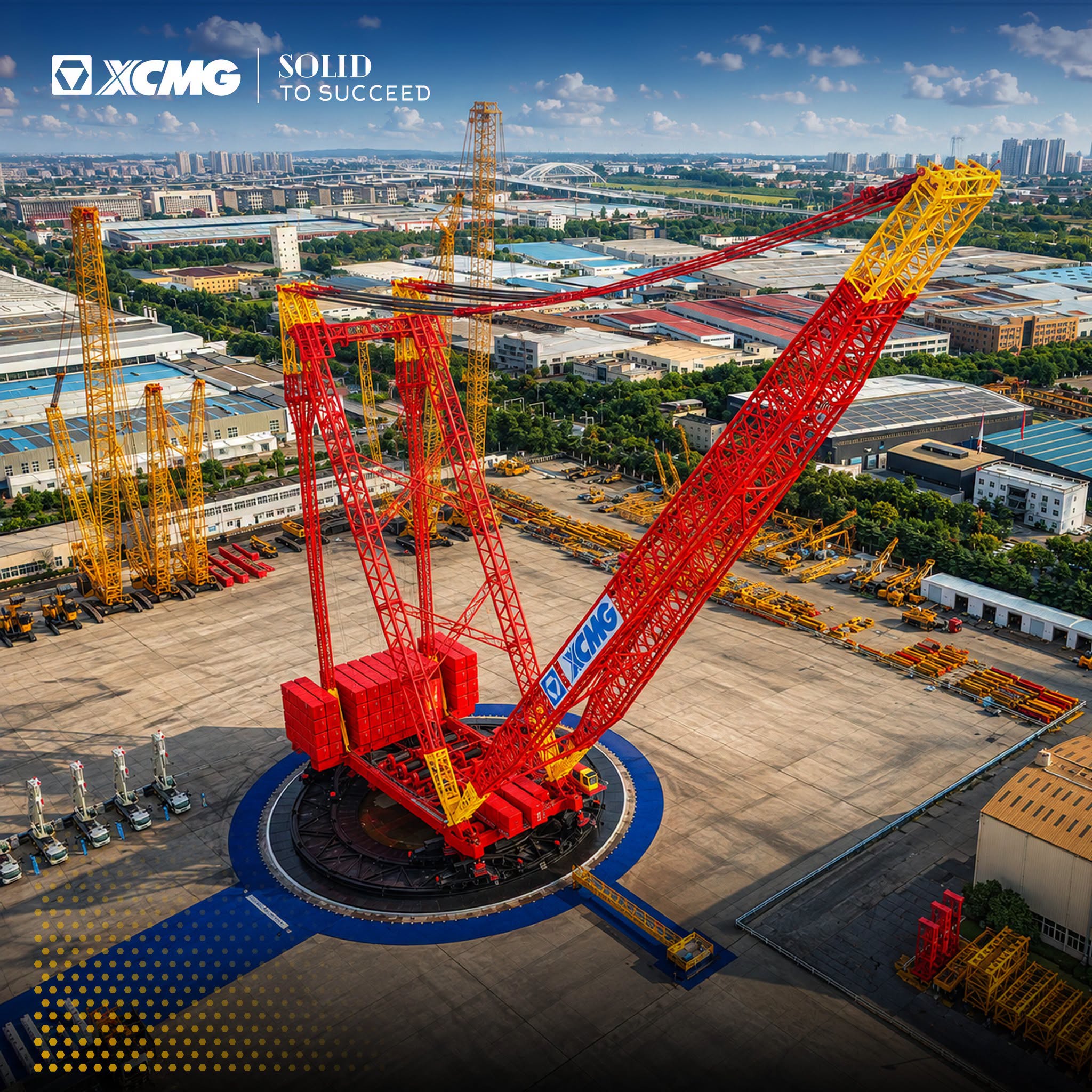 XCMG completa la prima unità della gru da 14.000 t: una portata record e un momento di carico fino a 700.000 tonnellate-metro.